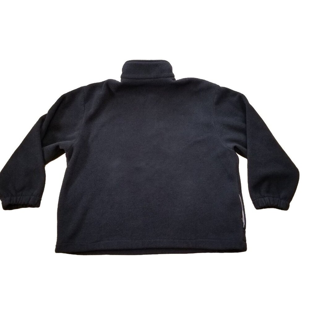✅ Mens 2XL/NO SIZE TAG VTG 90s Yamaha Black Fleece Pullover Sweatshirt 1/4 Zip - Picture 2 of 11
